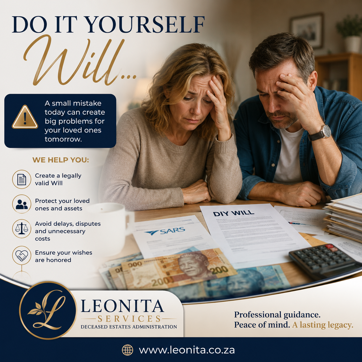 www.leonita.co.za, wills, estates, testamente