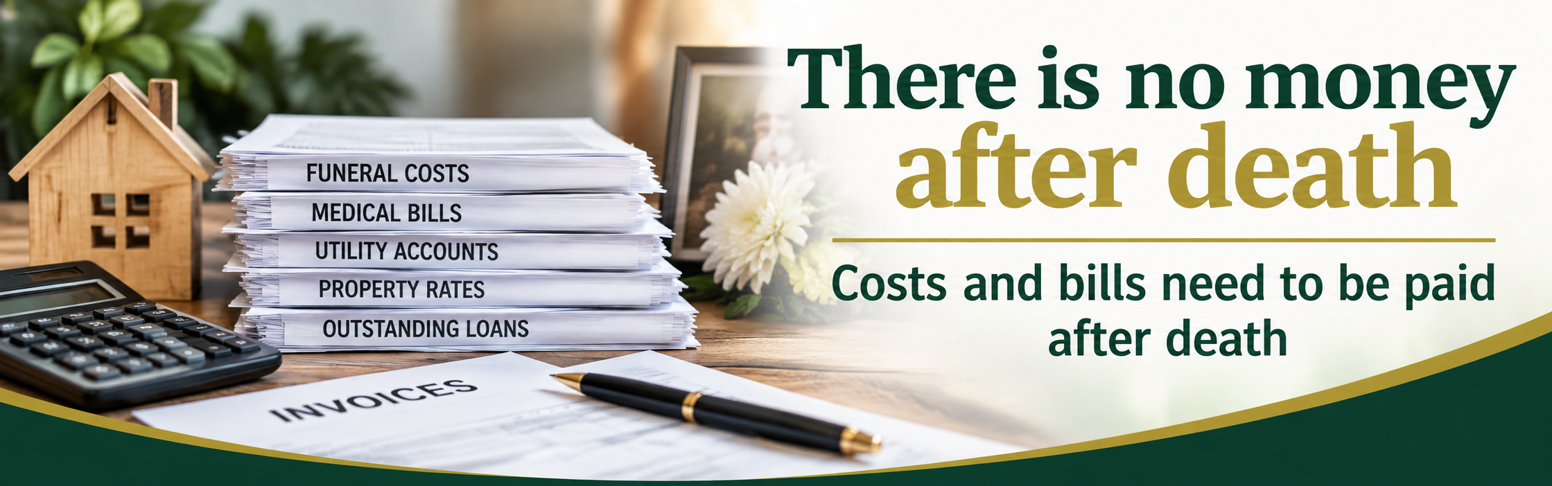 What happens if there is no cash in an estate?